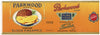 Parkwood Brand Vintage Toledo Ohio Pineapple Can Label