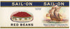 Sail-On Brand Vintage St. Louis Missouri Red Beans Can Label