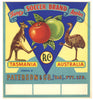 Soccer Brand Vintage Australian Apple Crate Label, tall