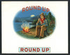 Round Up Inner Cigar Box Label