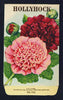 Hollyhock Antique Stock Seed Packet