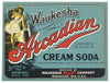 Waukesha Brand Vintage Cream Soda Bottle Label