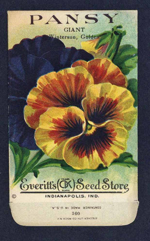 Pansy Antique Everitt's Seed Packet