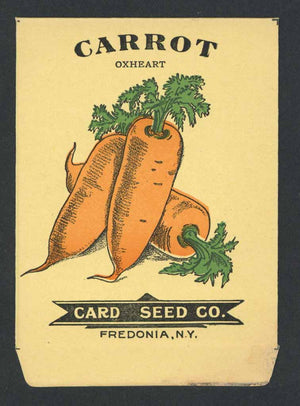 Carrot Antique Card Seed Co. Packet