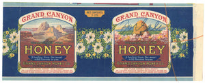 Grand Canyon Brand Vintage Yuma Arizona Honey Can Label, damage