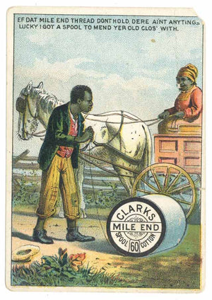 Victorian Trade Card, Clarks Spool Cotton