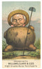 Victorian Trade Card, Bone Fertilizer, Vegetable people