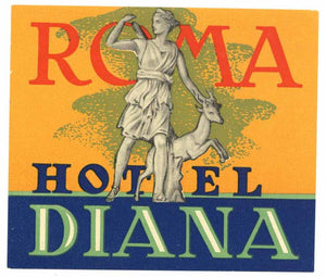 Roma Hotel Diana Luggage, Hotel Label