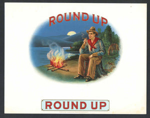 Round Up Inner Cigar Box Label