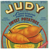 Judy Brand Vintage Carencro Louisiana Yam Crate Label
