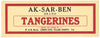 AK-SAR-BEN Brand Vintage Lemon Cove California Tangerine Crate Label