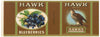 Hawk Brand Vintage Bloomington Illinois Blueberry Can