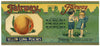 Fairway Brand Vintage Peach Can Label