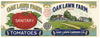Oak Lawn Farm Brand Vintage Greenville Alabama Tomato Can Label