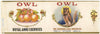 Owl Brand Vintage St. Louis Missouri Cherry Can Label