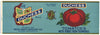 Duchess Brand Vintage Tacoma Washington Tomato Can Label, light blue