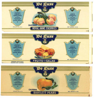 San Jose California Vintage Can Label set of 3, smaller