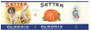 Setter Brand Vintage Iowa Pumpkin Can Label