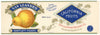 San Leandro Brand Vintage Alameda County Pear Can Label