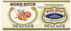 None-Such Brand Vintage Chicago Illinois Yellow Cling Peaches Can Label