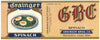 G B C Brand Vintage Lincoln Nebraska Spinach Can Label
