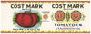 Cost Mark Brand Vintage Bloomington Illinois Can Label