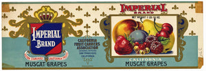 Imperial Brand Vintage Muscat Grape Can Label