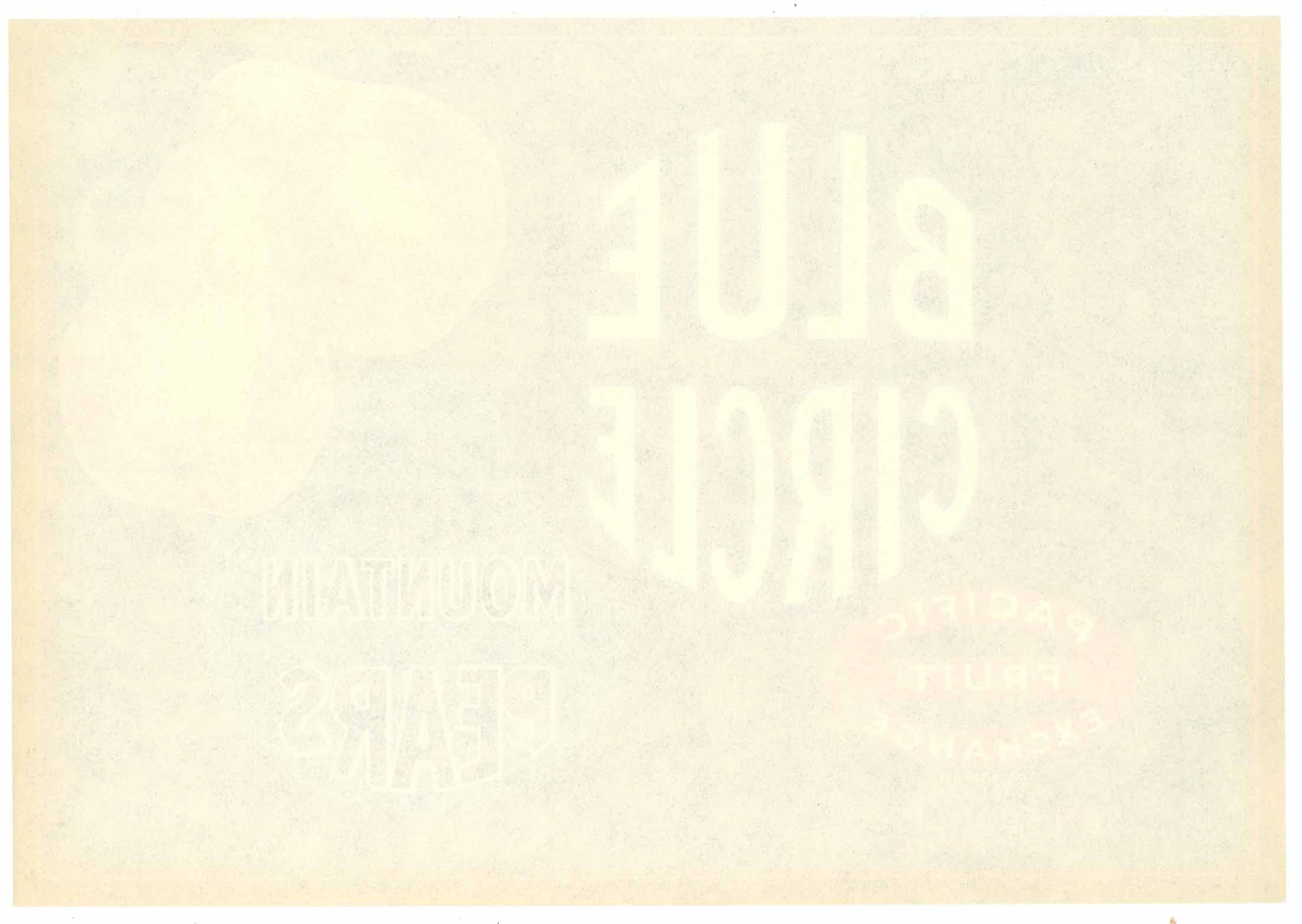 Blue Circle Vintage Placer County Pear Crate Label – thelabelman