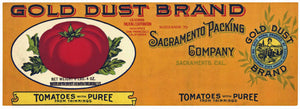 Gold Dust Brand Vintage Tomato Can Label