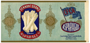 Pennant Brand Vintage Asparagus Can Label