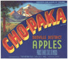 Cho-Paka Brand Vintage Oroville Washington Apple Crate Label