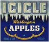 Icicle Brand Vintage Dryden Washington Apple Crate Label