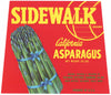Sidewalk Brand Vintage Salinas California Asparagus Crate Label