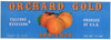 Orchard Gold Brand Vintage Tracy California Apricot Crate Label