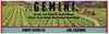 Gemini Brand Vintage Lodi California Produce Crate Label