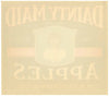 Dainty Maid Brand Vintage Wenatchee Washington Apple Crate Label, green, o