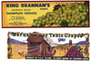 A Collection of 25 Different Grape Crate Labels