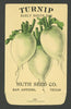 Turnip Antique Huth Seed Co. Packet, Early White Egg