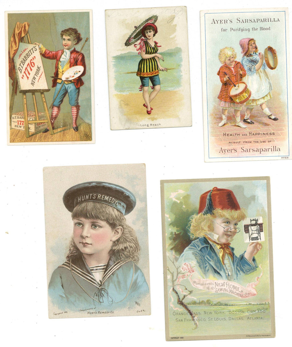 Set of 5 Victorian Trade Cards, T69