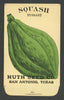 Squash Antique Huth Seed Co. Packet, Hubbard