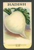 Radish Antique Stock Seed Packet