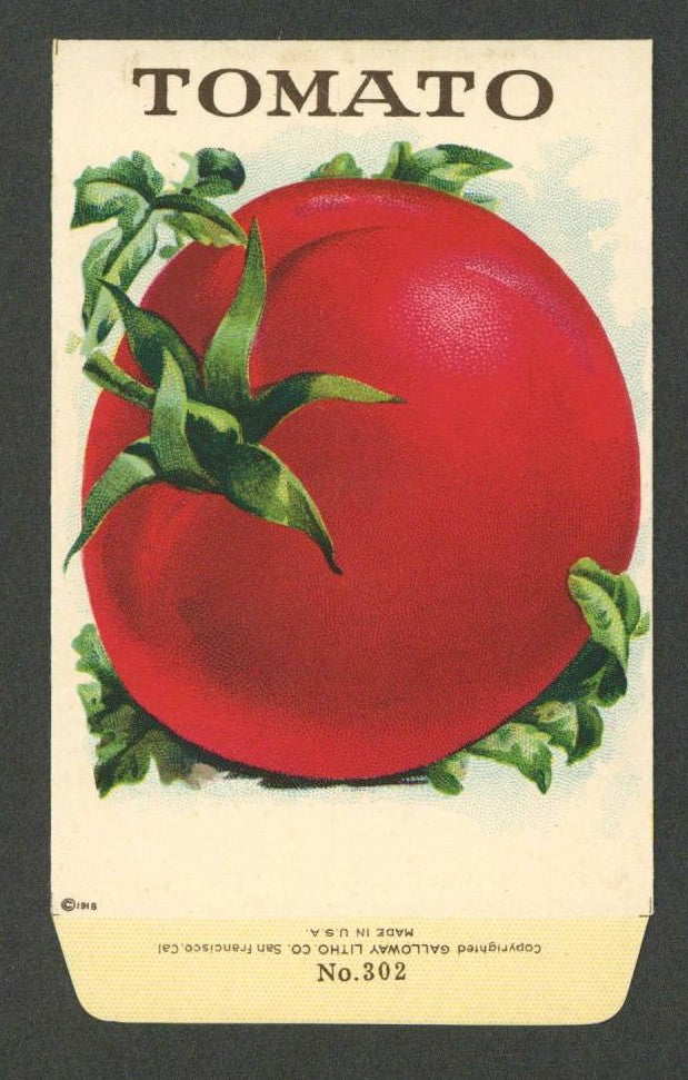 Tomato Antique Stock Seed Packet
