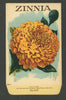 Zinnia Antique Stock Seed Packet