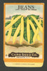Beans Antique Card Seed Co. Packet, Long Yellow