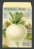 Ruta Baga or Swede Antique Rice's Seed Packet,