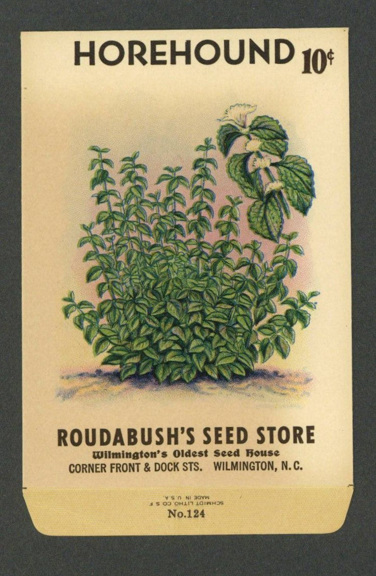 Horehound Vintage Roudabush's Seed Packet