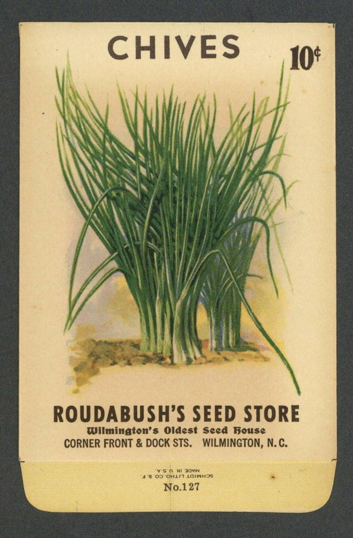 Chives Vintage Roudabush's Seed Packet