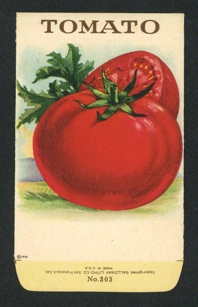 Tomato Antique Stock Seed Packet