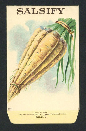 Salsify Antique Stock Seed Packet