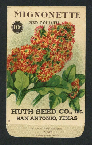 Mignonette Antique Huth Seed Co. Packet